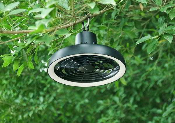 Aura Portable Fan with LED Light