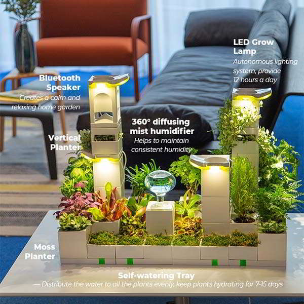 LeGrow Modular Indoor Planter for Your Own Desktop Garden