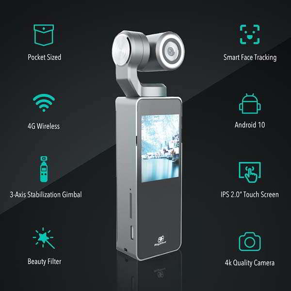 RayShot 4G Gimbal Smart Camera with Android OS