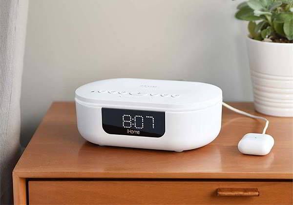 iHome Health PowerUVC Pro UV-C Sanitizer with Bluetooth Speaker and Alarm Clock