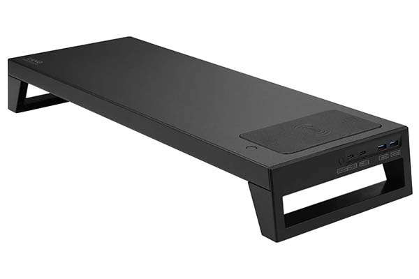 LANQ PCDock Pro Monitor Stand with USB Hub, Fingerprint Reader, WiFi Bluetooth Adaptor and More