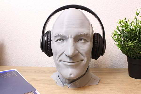 3D Printed Star Trek Captain Picard Headphone Stand