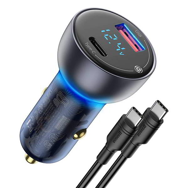 Baseus 65W USB-C Car Charger with PD3.0 & QC4.0