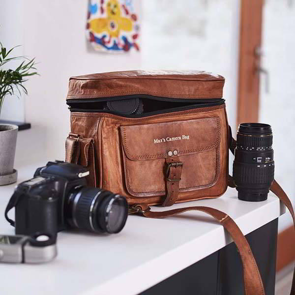 Handmade Personalized Leather Camera Bag