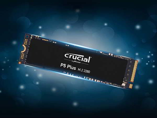 Crucial P5 Plus PCIe 4.0 NVMe SSD with Micron Advanced 3D NAND