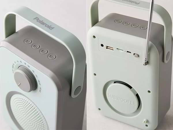 Polaroid Portable Radio Bluetooth Speaker in Retro Style