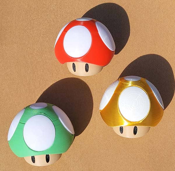 The Nintendo Switch Game Card Holder Shaped as Mushroom in Super Mario Bros