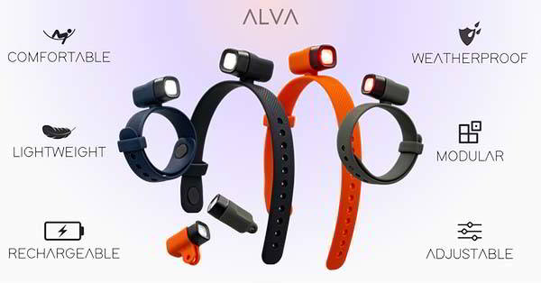 ALVA Modular Hands-free Waterproof LED Flashlight