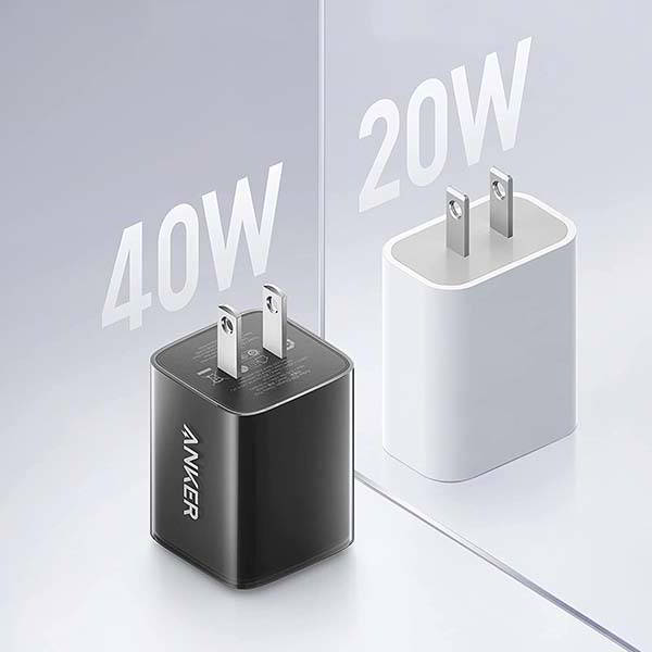 Anker Nano Pro 521 Dual USB-C Charger with 40W Total Output
