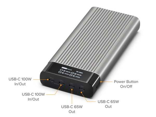 HyperJuice 245W USB-C GaN Charger and Portable Power Bank