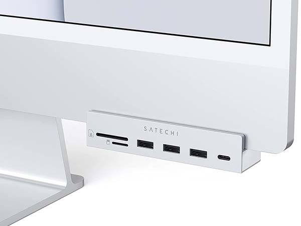 Satechi USB-C Clamp Hub for 2021 iMac 24-inch