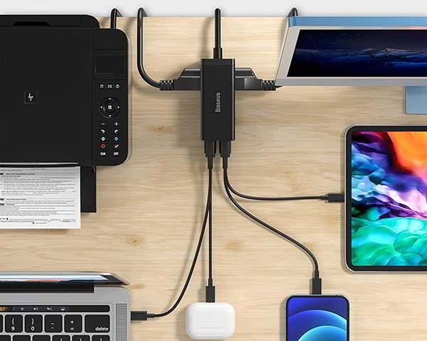 Baseus Desktop Power Strip and USB Charging Station with GaN III Pro Technology