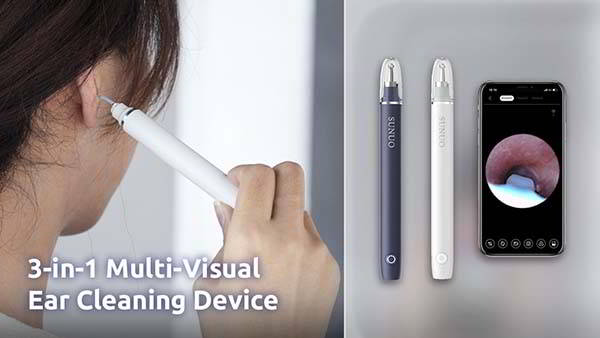SUNUO FIND X Ear Cleaner, Acne Extractor and Dental Scaler with HD Camera