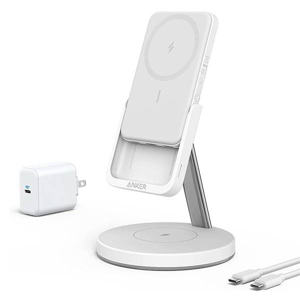 Anker MagGo 633 Magnetic Wireless Charging Dock with Detachable MagSafe Power Bank