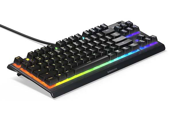 SteelSeries Apex 3 TKL RGB Gaming Keyboard with Whisper Quiet Switches