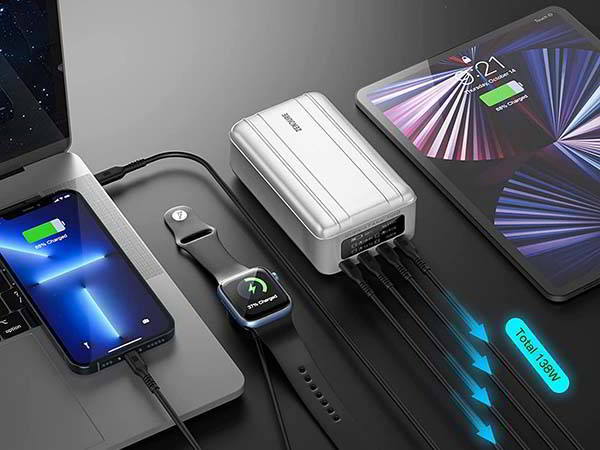 Zendure SuperTank Pro Portable Power Bank with 4 Ports and OLED Display